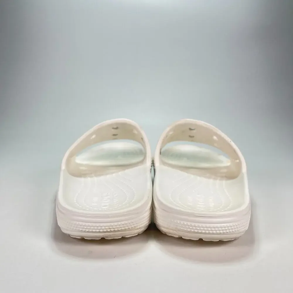 Crocs Baya II Slides Lightweight Comfort Sandals 208215 Men’s Size 8 White